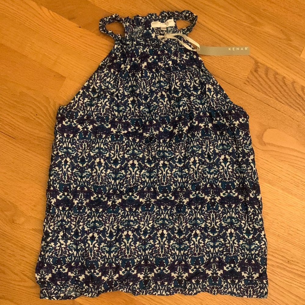 Purple and blue floral tank top 💙💜